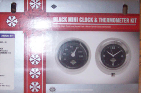 Miniclock en thermometer